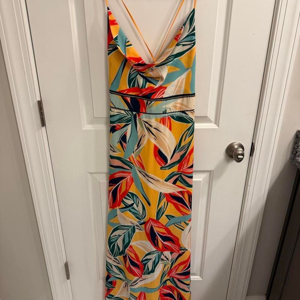 Jealous Tomato Tropical Maxi Dress Size L
